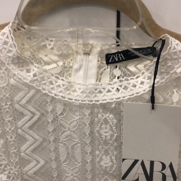 Gorgeous Zara White Lace Top - Picture 2 of 5
